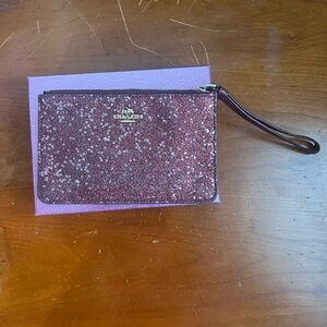 Coach Sparkle Red Wristlet